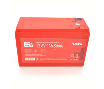 Литий-железо-фосфатный аккумулятор 9AH 12.8V (4S3P/BMS-10A), (151x65x100), 1,34kg for UPS, до 5000 циклов