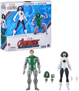 Набір фігурок Hasbro Marvel Legends Avengers Beyond Earths Mightiest Captain Marvel vs Doctor Doom з аксесуарами 2 шт 15 см (5010996142443)