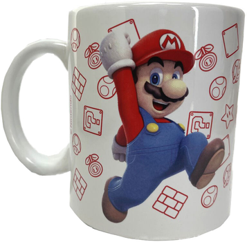 Zestaw upominkowy Nintendo Super Mario Bros Mario Filiżanka 330 ml + Skarbonka (8029085817237)