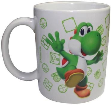 Zestaw upominkowy Nintendo Super Mario Bros Yoshi Filiżanka 330 ml + Skarbonka (8029085817244)