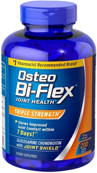 Добавка для здоровья суставов премиум-класса Osteo Bi-Flex Triple Action Joint Health 200 таблеток