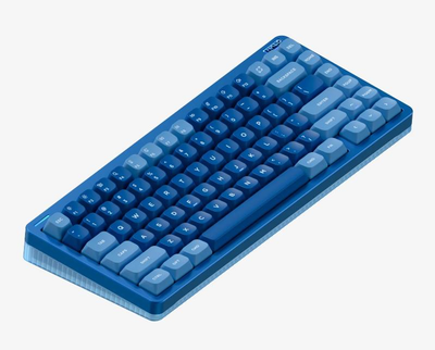 Беспроводная механическая клавиатура NuPhy Halo75 V2 / Lemon (tactile, 55gf) / Color - Blue Lagoon / Hot-Swappable, RGB, ANSI US