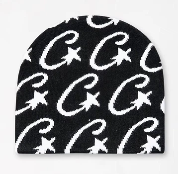 Шапка CRTZ RTW Corteiz Beanie Bonnet Кортез Y2k K-pop Gorros чорна