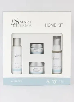Экстра-увлажняющий набор для ежедневного ухода для всех типов кожи Smart4Derma AQUAGEN HOME KIT. Подарочный набор уходовой косметики