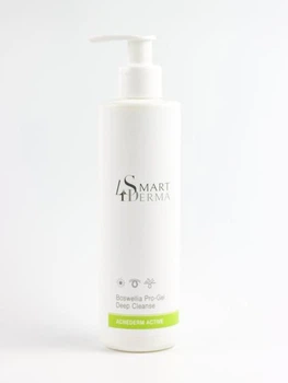 Гель очищающий с босфелией для жирной, проблемной кожи Boswellia Pro-Gel Deep Cleance Smart4Derma 250 мл. Интенсивный очищающий гель для умывания.