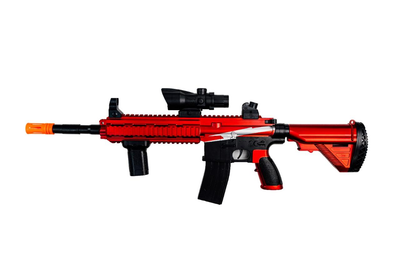 Автомат бластер Орбіган M416-R акумуляторний іграшковий на орбізах (гелеві кульки)