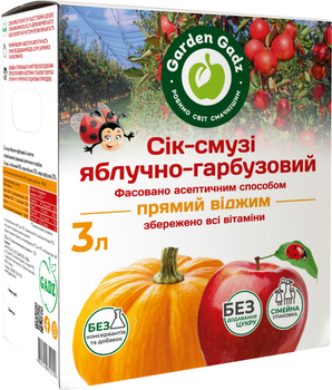 Сок-смузи Garden Gadz Яблочно-тыквенный с мякотью 3 л (4820240850229)