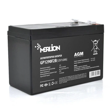 Аккумуляторная батарея AGM MERLION GP-1290F2B 12V 9 Ah