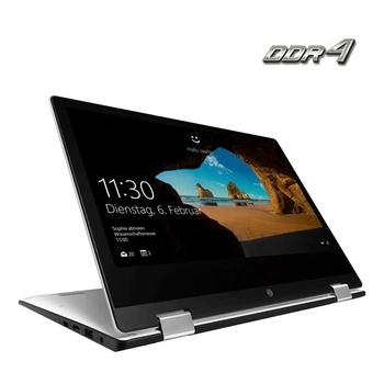 Ноутбук-трансформер Medion Akoya E3221 / 13.3" (1920x1080) IPS Touch / Intel Celeron N4020 (2 ядра по 1.1 - 2.8 GHz) / 4 GB DDR4 / 128 GB SSD / Intel UHD Graphics 600 / WebCam / Win 10 Home б/у