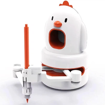 Рисующий умный робот с обучающими карточками White / Orange