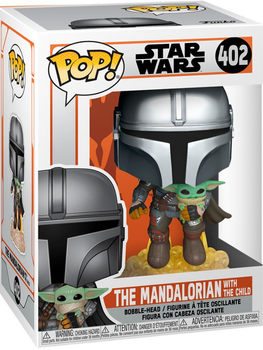 Фігурка Funko POP! Star Wars The Mandalorian with the Child 402 (0889698509596)