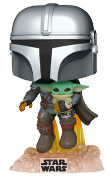 Фігурка Funko POP! Star Wars The Mandalorian with the Child 402 (0889698509596)