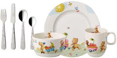 Villeroy&Boch Hungry as a Bear дитячий набір посуду 7 предметів