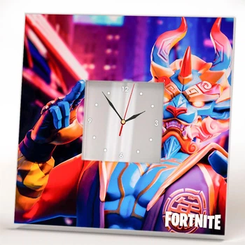 Годинник «Персонажі гри Fortnite. Фортнайт» декор будинку, дитячої, спальні, сувенір фанату відеоігор