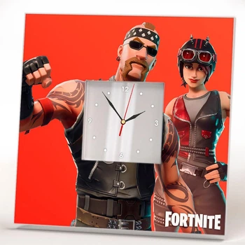 Годинник «Гра Fortnite. Персонажі Фортнайт» подарунок для любителя відеоігор, декор дитячої, спальні, ігрової