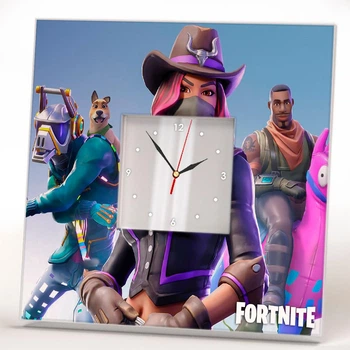 Годинник «Гра Fortnite. Персонажі Фортнайт» сувенір для фанатів відеоігор, прикраса дитячої кімнати, спальні, ігрової