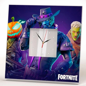 Стильний годинник «Персонажі гри Fortnite» подарунок для фанатів відеоігор, прикраса дитячої кімнати, спальні, ігрової