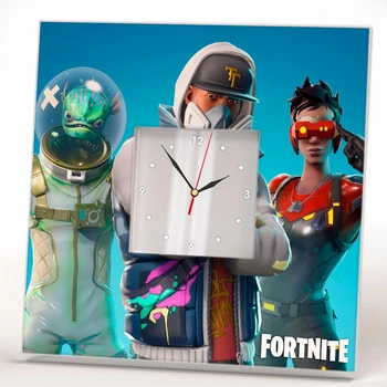 Годинник «Гра Fortnite. Персонажі Фортнайт» подарунок для любителя відеоігор, декор дитячої, спальні, ігрової кімнати