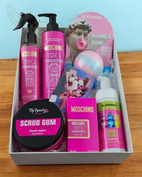 Подарунковий набір косметики No Brand в стилі Moschino Toy 2 Bubble Gum 6 в 1
