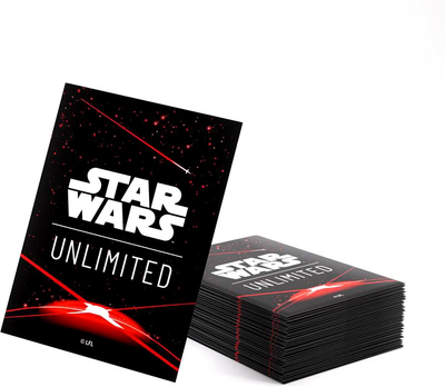 Набір кишень для карт Gamegenic Star Wars Unlimited Art Sleeves Space Червоні (4251715414019)