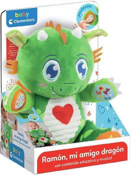 М'яка іграшка Clementoni Baby Dragon 30 см Зелена (8005125555574)