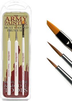 Zestaw pędzli The Army Painter Most Wanted Brush 3 szt (5713799504301)