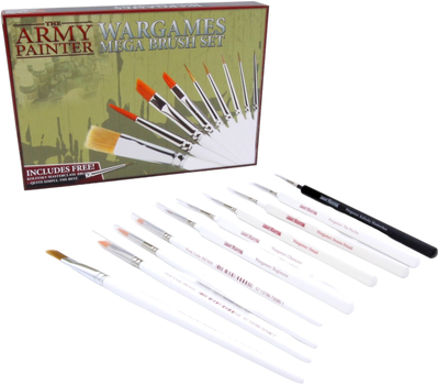 Набір пензлів The Army Painter Wargames Mega Brush 10 шт (5713799511309)