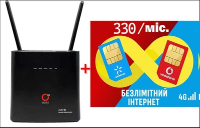Cтационарный 4G роутер WI-FI 3G/4G LTE OLAX AX9 PRO 4000 мАч + Подарок - симкарта для интернета