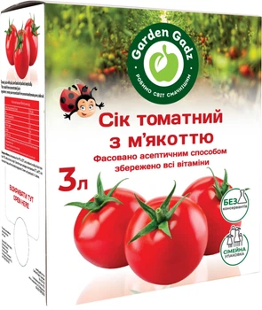Сок Garden Gadz Томатный с мякотью 3 л (4820240850571)