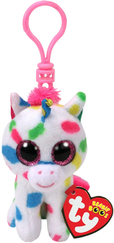 Maskotka brelok TY Beanie Boos HARMONIE - jednorożec 8.5 cm Clip (0008421395620)