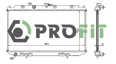 Радиатор охлаждения Profit (17400258)