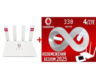 Универсальный стационарный 4G маршрутизатор WI-FI 3G/4G LTE OLAX MC50 + Подарок - симкарта для интернета Vodafone