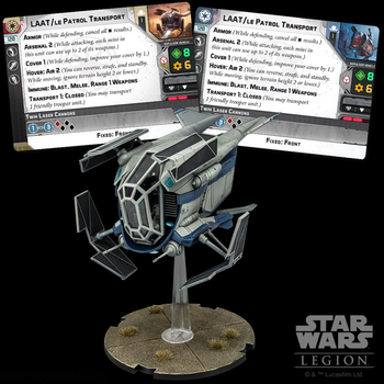 Набір аксесуарів Fantasy Flight Games Star Wars Legion LAAT/le Patrol Transport Unit Expansion (841333112318)