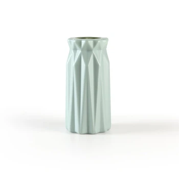 Ваза для квітів MVM MY HOME декоративна 18 см Блакитна (DH-FLOWERS-01 BLUE)