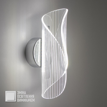 Світильник настінний світлодіодний, бра LUMINARIA LUMIERA 10W I-ON/OFF CHROME/CLEAR 220V IP20