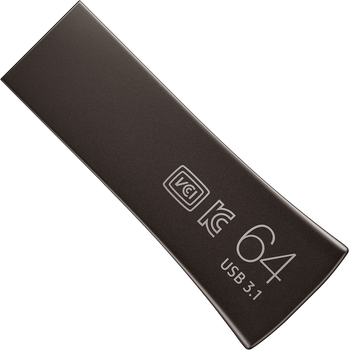 Флеш память USB Samsung Bar Plus 64GB USB 3.1 Gen1 Black (MUF-64BE4/APC)