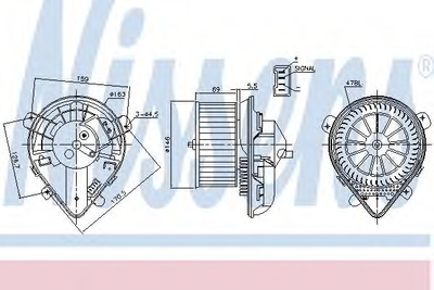 Вентилятор салону Nissens (87179)