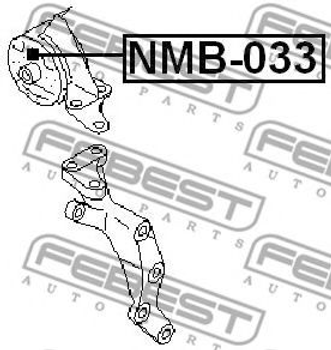 Сайлентблок підвіски Febest (NMB033)