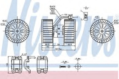 Вентилятор салону Nissens (87115)