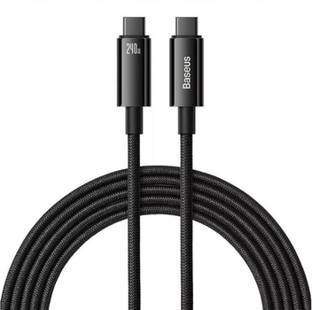 Кабель Baseus Tungsten Gold Type-C to Type-C 240W (3m) (black)