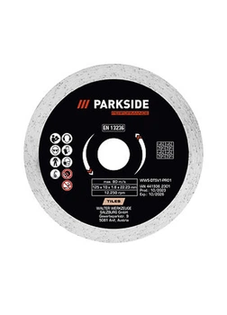 Диск алмазный отрезной ⌀125 мм комбинированный Parkside