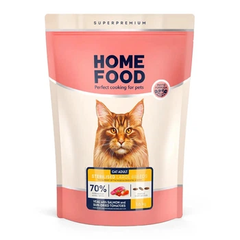 Сухой корм Home Food для стерилизованных кошек крупных пород Телятина с лососем и вялеными помидорами 1,6 кг