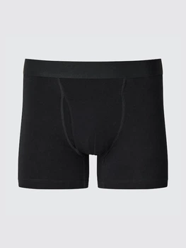 Мужские боксеры Uniqlo Premium Cotton Boxer Briefs L черный 474213