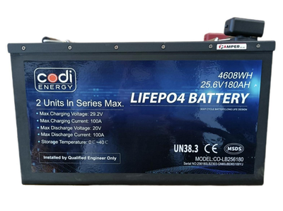 Аккумулятор Codi Energy LiFePO4 25.6V/180AH (4608 Вт/чс) (литий-железо-фосфатный аккумулятор для ИБП (UPS))