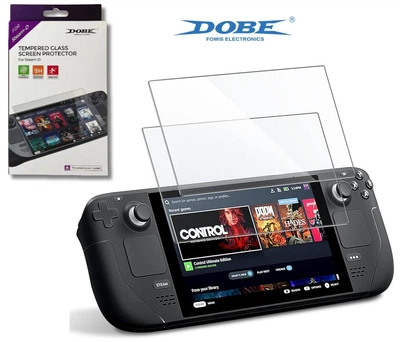 Закаленное защитное стекло Dobe TY-3802 для игровой консоли Steam Deck / Steam Deck OLED (2 шт. в комплекте) [466129544]