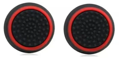 Силиконовые антискользящие накладки на стики Honson (Black/Red) для геймпадов Sony DualShock PS4 / DualSense PS5 / Xbox Series / Xbox One / Pro Controller Nintendo (2шт.) [466129659]