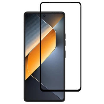 Защитное стекло LUX для Tecno POVA 6 (LI7) полная проклейка черный