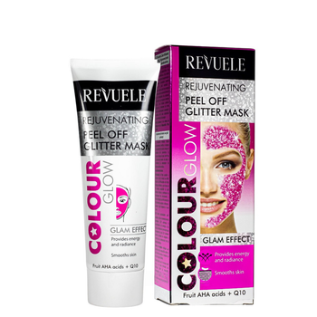 Маска пленка для лица омолаживающая Revuele Color Glow Rejuvenating Pell-Off Glitter Mask