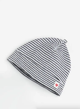 Шапка H&M 1183656 62см (42см) серый полоски