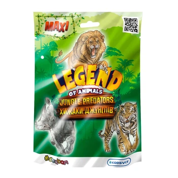 Стретч-игрушка сюрприз #sbabam Legend of Animals Maxi Хищники джунглей 30/CN23